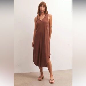 Z Supply Reverie Dress Vintage Brown NWT